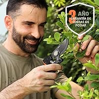 Vista 8 de DECERK® Tijeras de podar profesionales de 8.5 pulgadas, corta 4 veces más fácilmente con hoja de titanio de acero japonés ultra afilada, tijeras