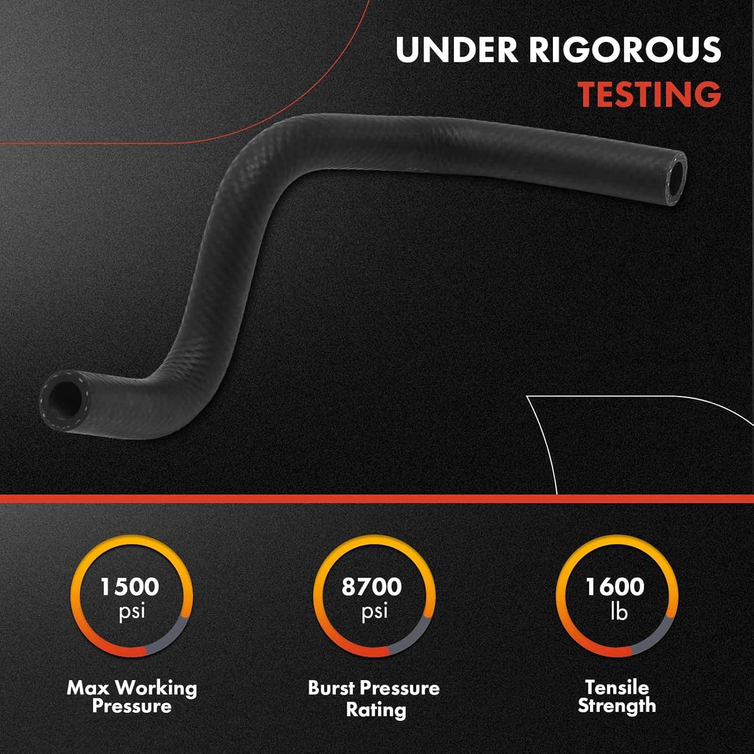 A-Premium Power Steering Reservoir Hose Line Assembly Compatible with Hyundai Santa Fe 2001 2002 2003 2004, 2.4L, Reservoir To Pump