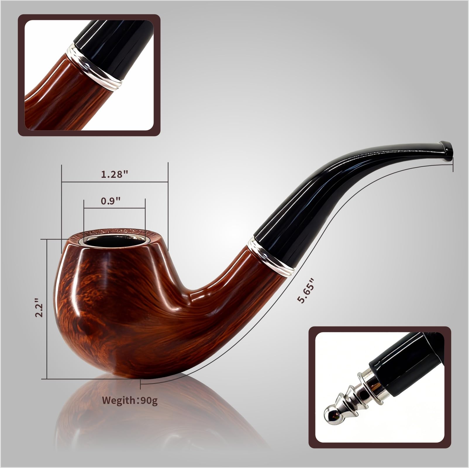 smoothest pipe tobacco Peterson's 21 distinctive blends Amazon.com: Tobacco Pipe, Black and