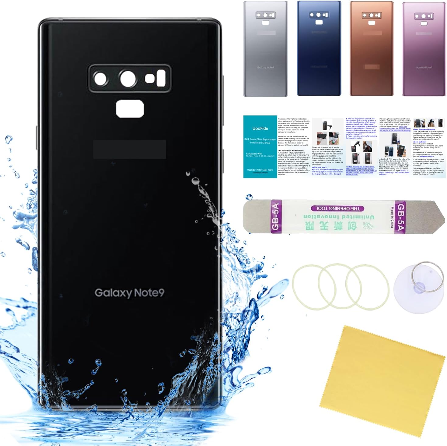 Galaxy Note9 Note Replacement Back Glass UooFide Samsung Galaxy