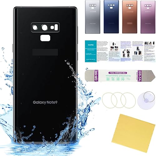 Miniatura 8 de Compatible con Samsung Galaxy Note 9 - Cubierta trasera de cristal de repuesto de 6.4 pulgadas, SM-N960, todos los portadores con manual de