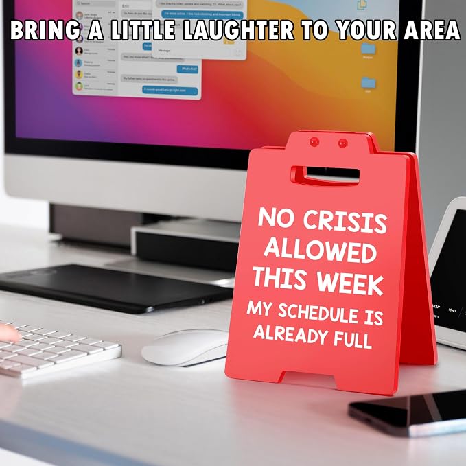 Decoración Divertida para Escritorio Oficina Señal de Jefe miniatura 6