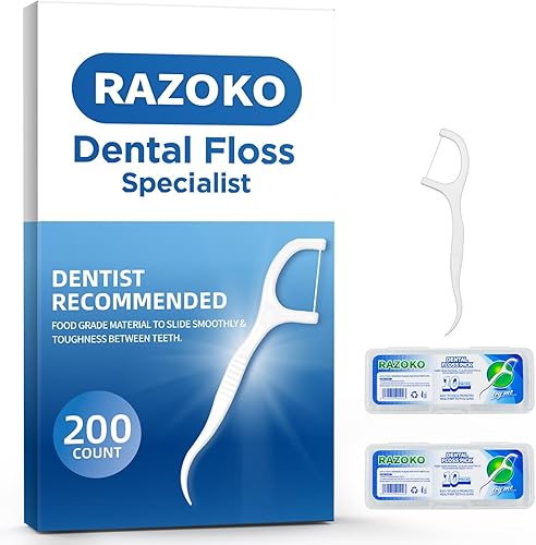 Palillos de dientes de alta dureza, 200 unidades con 2 fundas portátiles, perfectos para la familia, hotel, viajes
