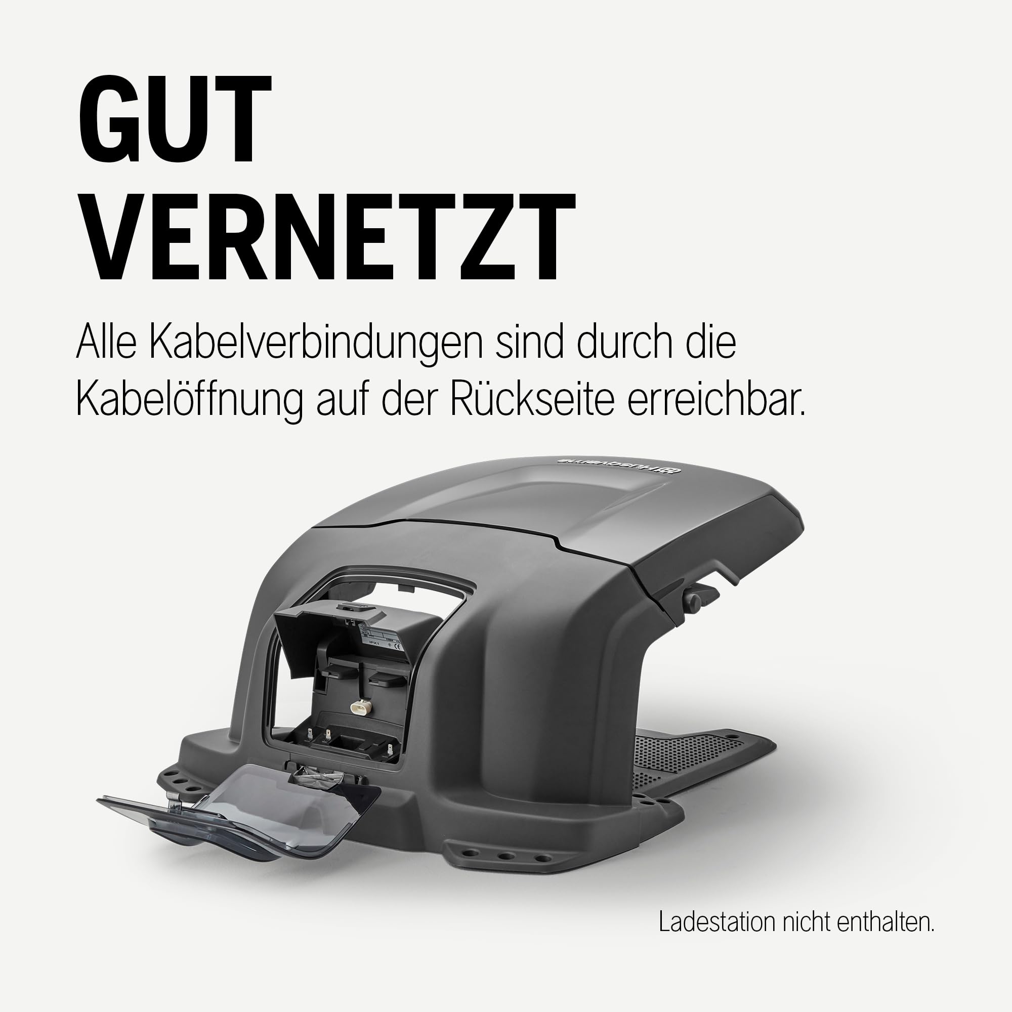 Husqvarna Automower Garage für Aspire R6V, 300 Serie & 405X/415X - Schutzgarage für die Mähroboter Aspire R6V, 305, 310, 315, 405X und 415X mit wetterfestem Design