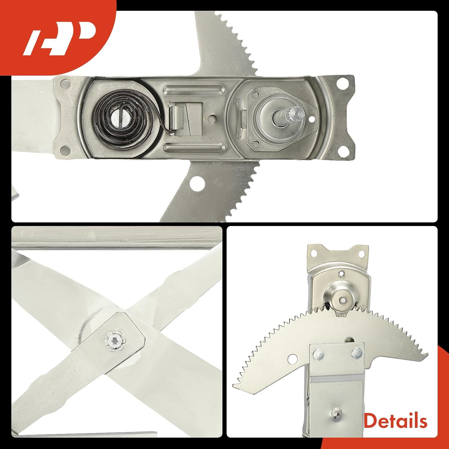 A-Premium Manual Window Regulator Compatible with Buick Skylark 1992-1998 & Oldsmobile Achieva 1992-1998 & Pontiac Grand Am 1992-1998, 4-Door, Front Left Driver Side
