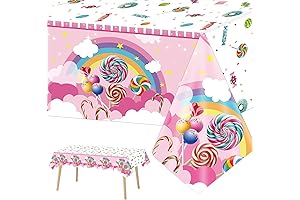 3-Piece Candyland Tablecloths: Sweeten Up Your Parties!