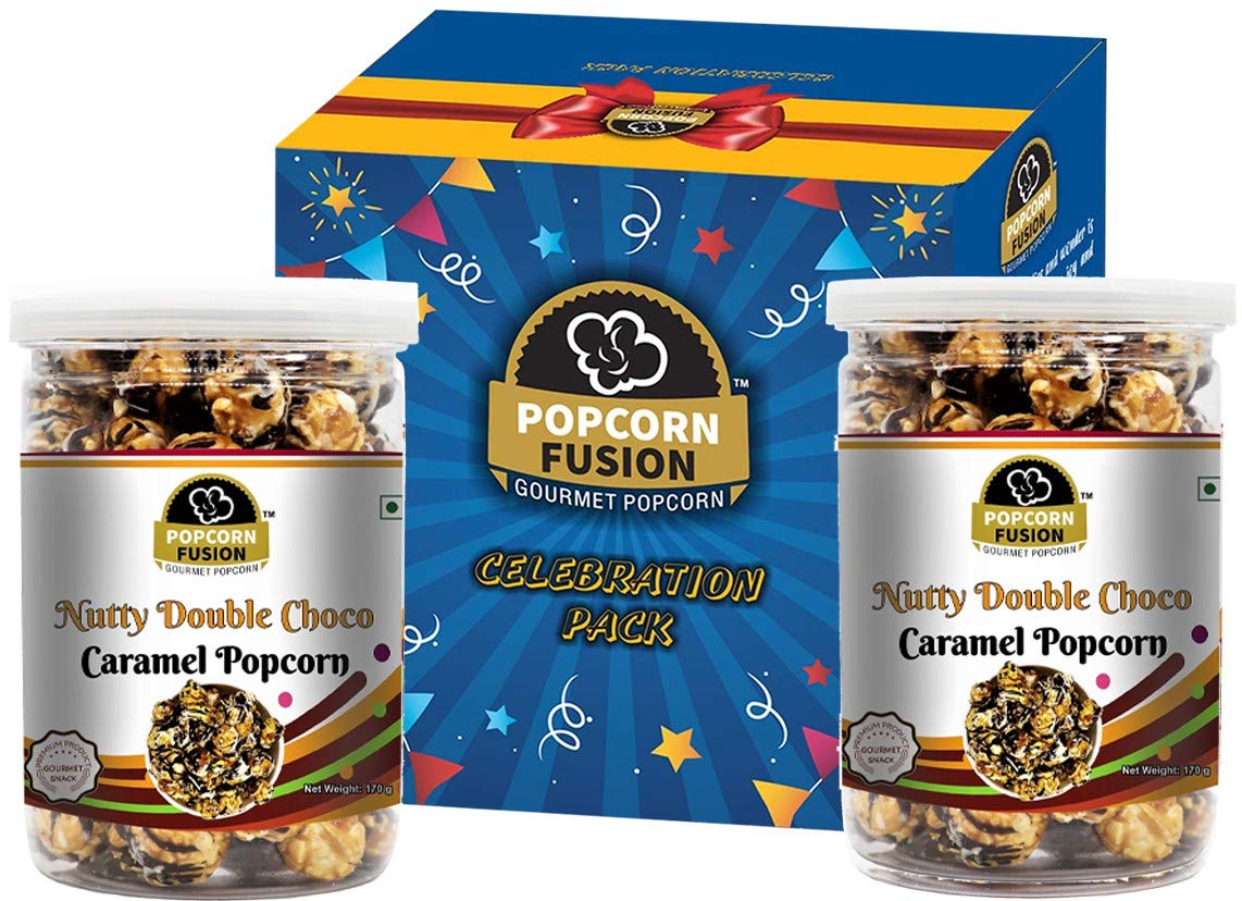 Popcorn Fusion:Gift Pack-320g-Nutty Double Chocolate Caramel Popcorn Combo-image-22