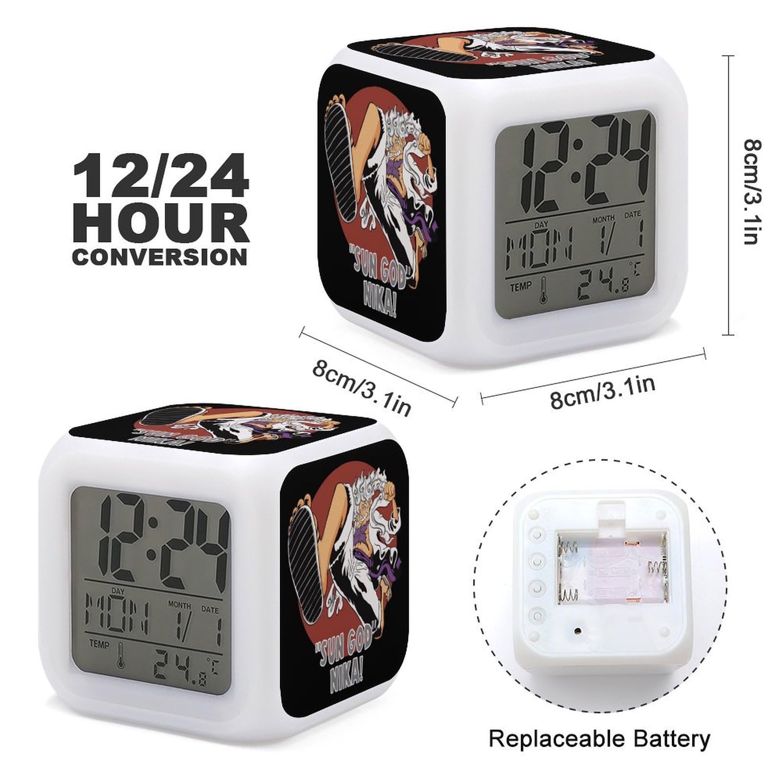 ルヒー目覚まし時計 Amazon.co.jp: 目覚まし時計 ワンピース ルフィ ONE PIECE ギア5