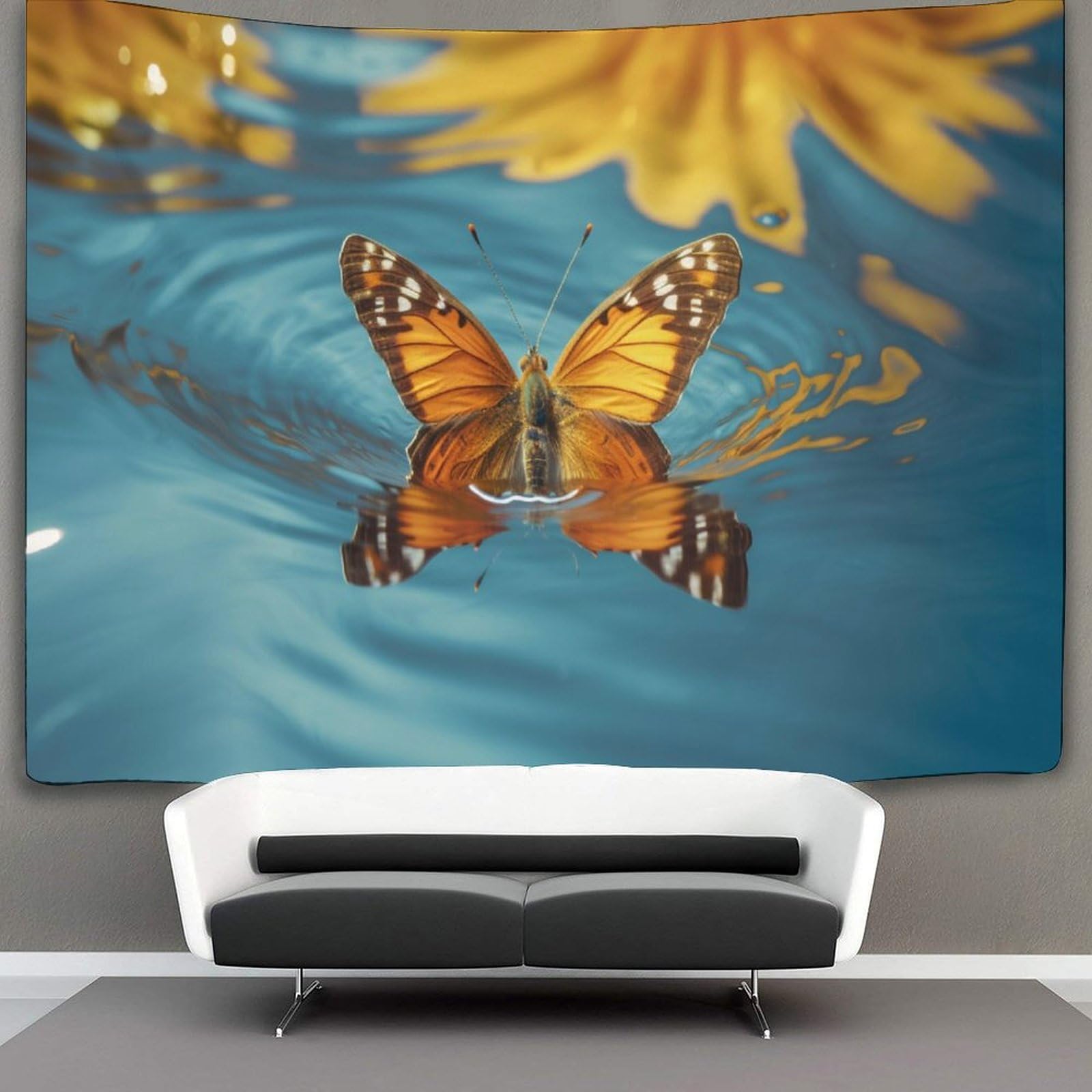 kaiyun Butterfly Decor Tapestry, Wall Art Tapestries Wall Hangings for Living Room Bedroom Dorm 100cmx150cm