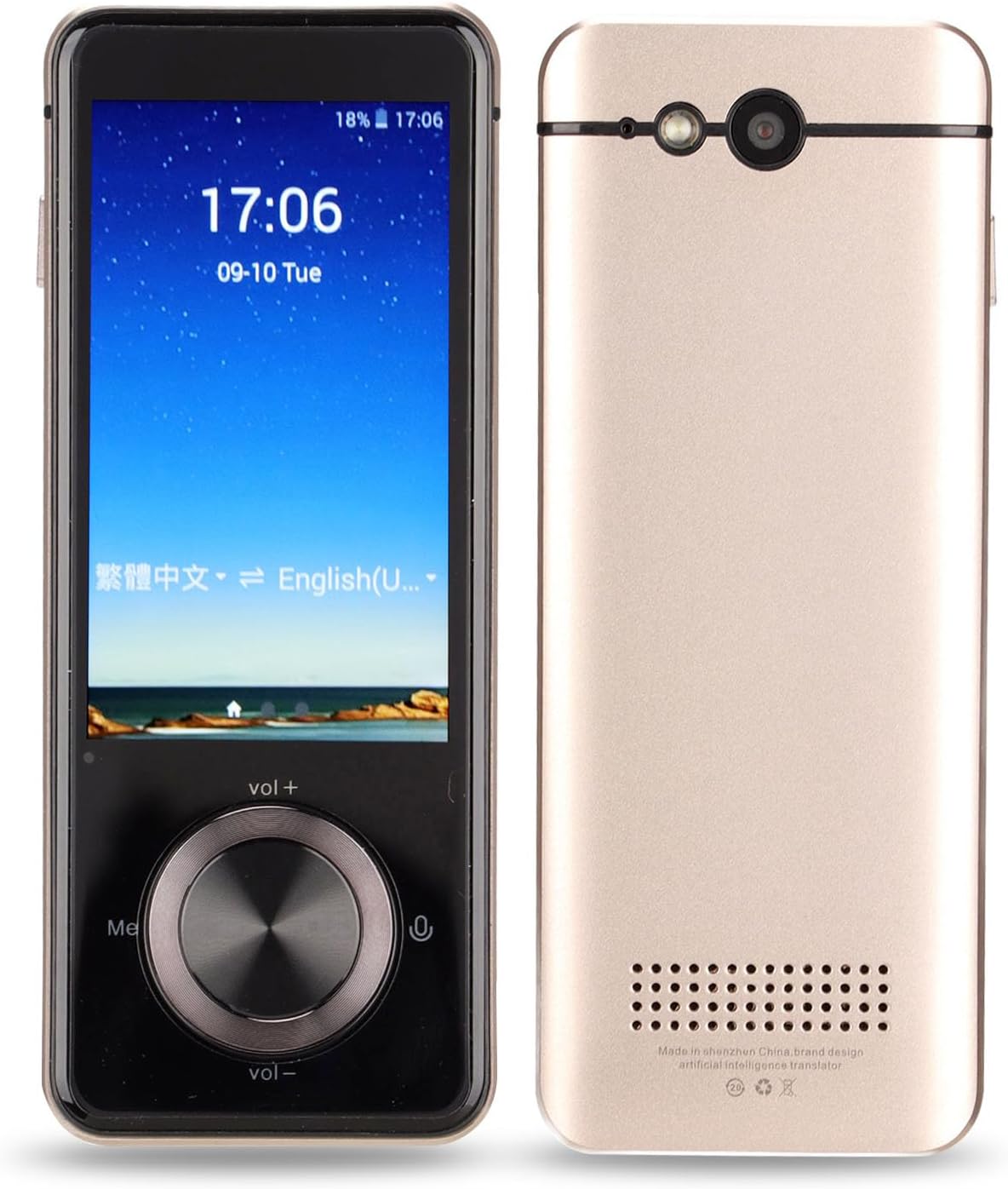 M9 Smart Instant Language Translator with 3in Touchscreen, Real Time Two Way and 109 Online 12 Offline 43 Photo Translation,/Bluetooth/Photography/Recording Foreign Translator