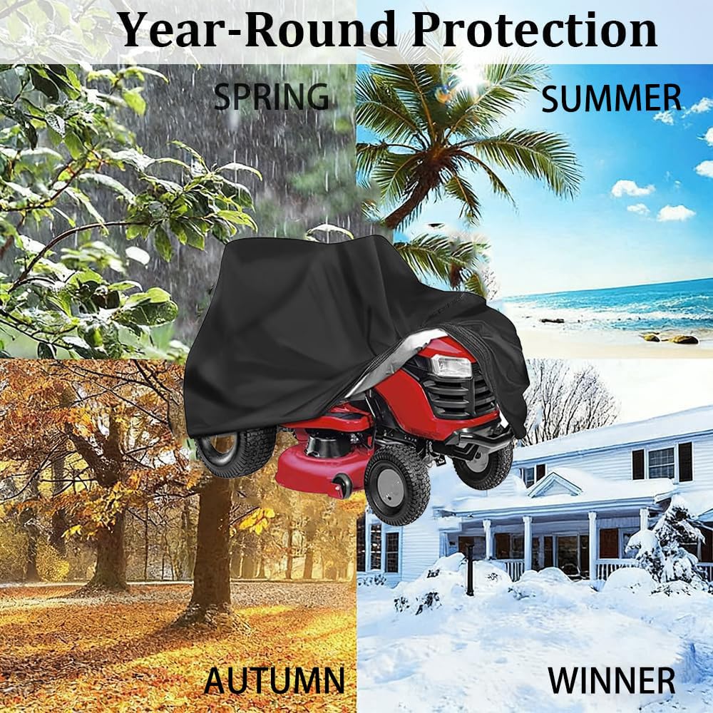 Funda para Cortacésped para Castelgarden XDL 210 HD 2024-pr 42", Funda Protectora Cortacésped Impermeable Oxford Resistente Al Viento Exterior