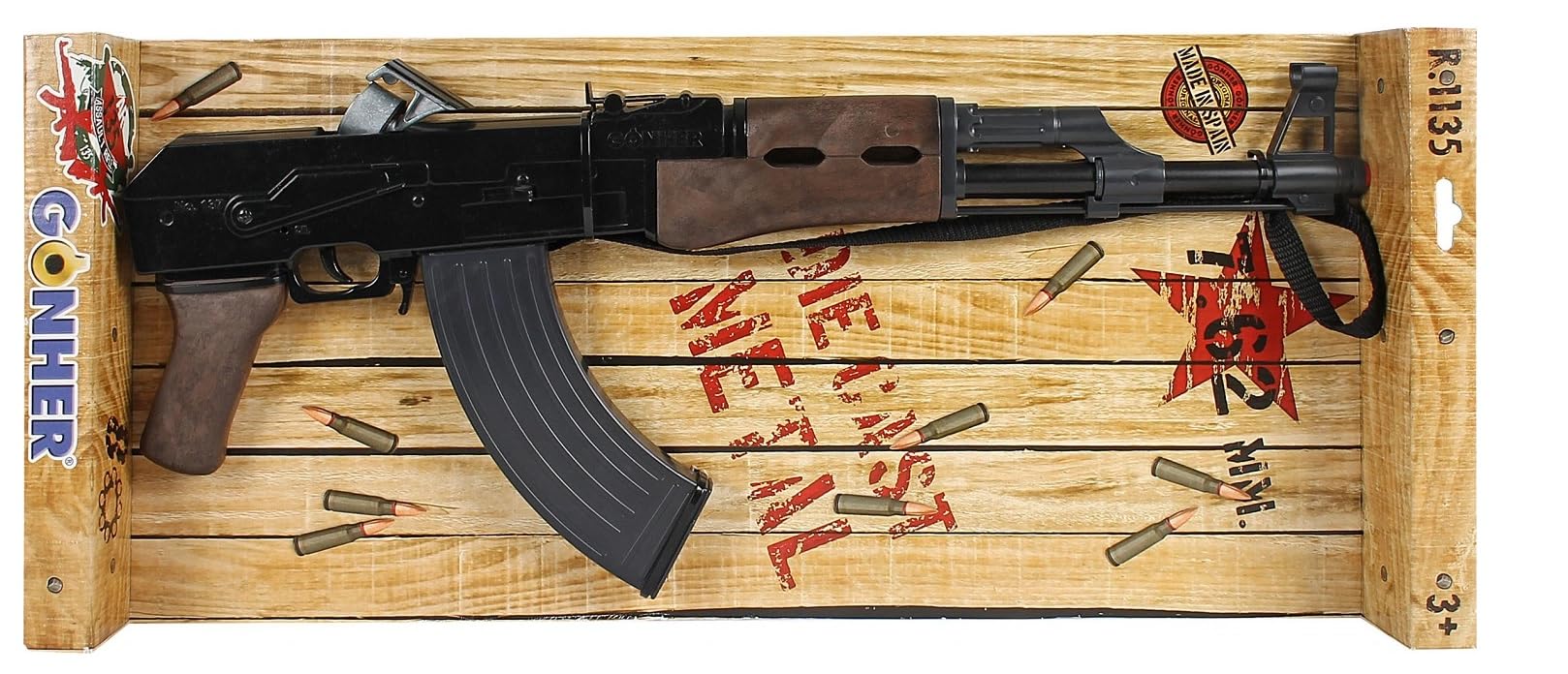 Gohner minifusil d'assaut 8 coups multicolore - Gonher 11356 - Version Espagnole