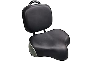 Ergonomic Comfort Enhanced Backrest Bike Seat