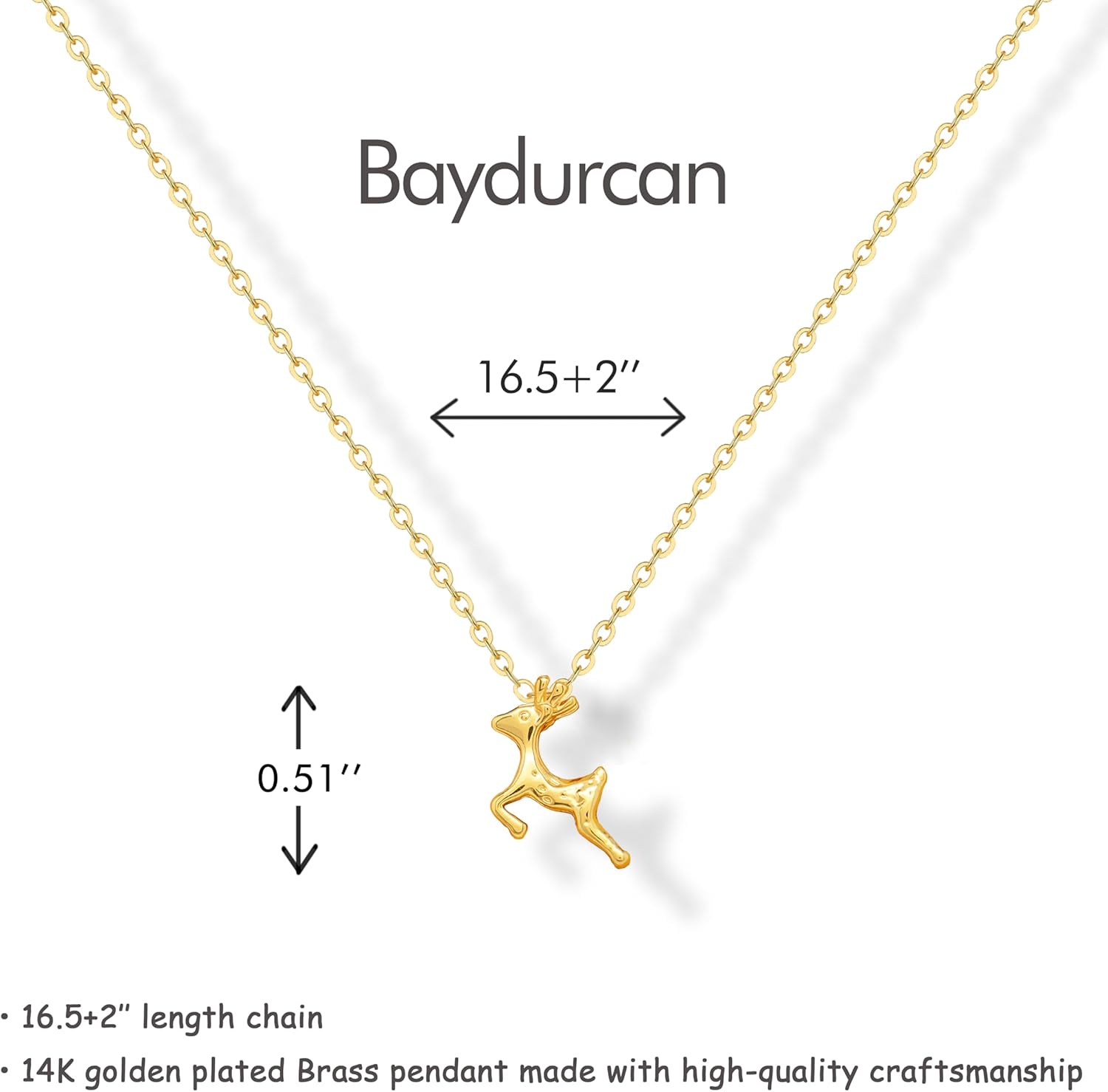 Baydurcan 14K Golden Plated Pendant Necklaces for Women - Cross and Sacred Heart Frog Ghost Cheer Cowgirl Gifts for Friend Sister Daughter Couple, Birthday, Christmas, Graduation Gifts - Image 3