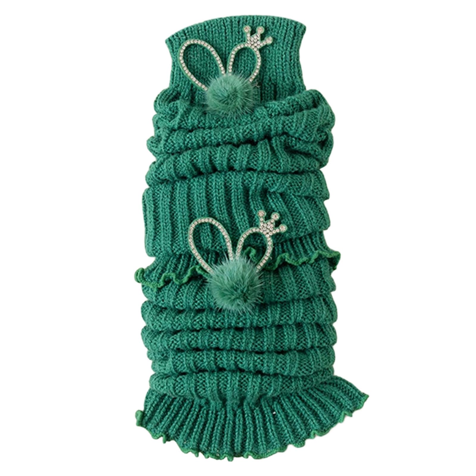Generisch Calentadores de piernas para niñas, calcetines de punto para la pantorrilla para niños, calcetines festivos de Navidad para niños pequeños y niños