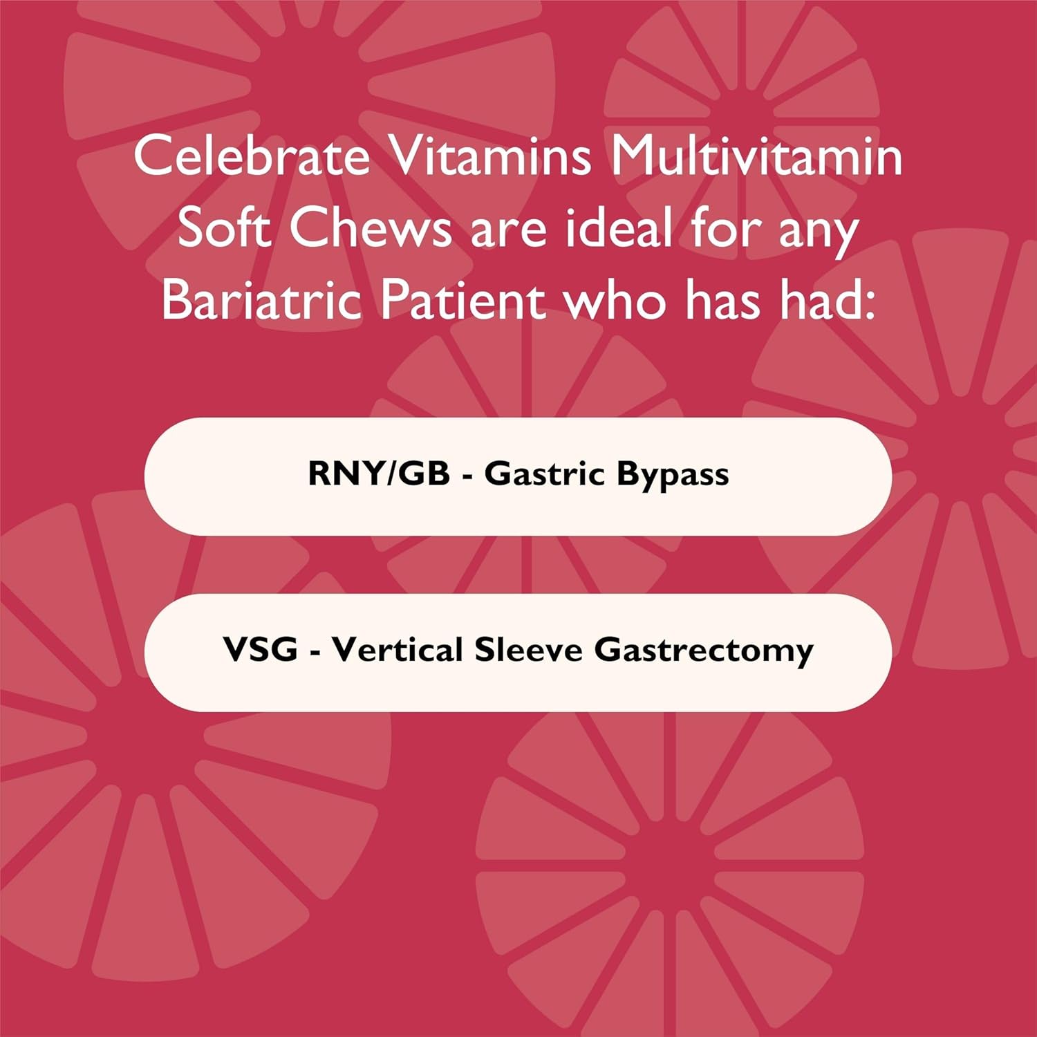Celebrate Vitamins Bariatric Multivitamin Soft Chews - Essential Vitamins & Minerals, Sugar & Gluten Free - Gastric Bypass & Sleeve Gastrectomy Supplement - Berry (60ct)