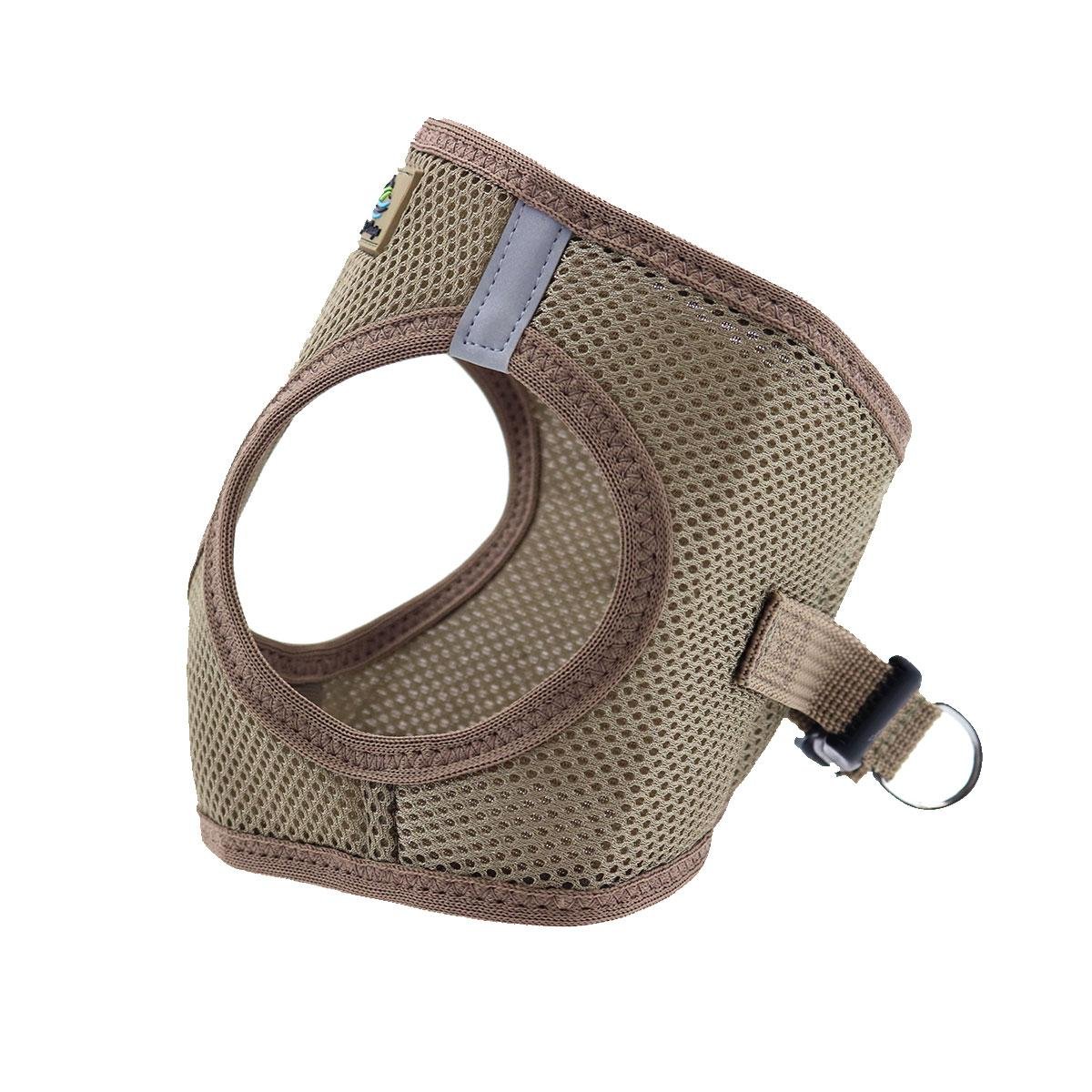Doggie Design American River - Arnés de malla ultra antiasfixia para perro con tiras reflectantes seguras para caminar por la noche (malla de poliéster suave, lavar a máquina y secar al aire) (L