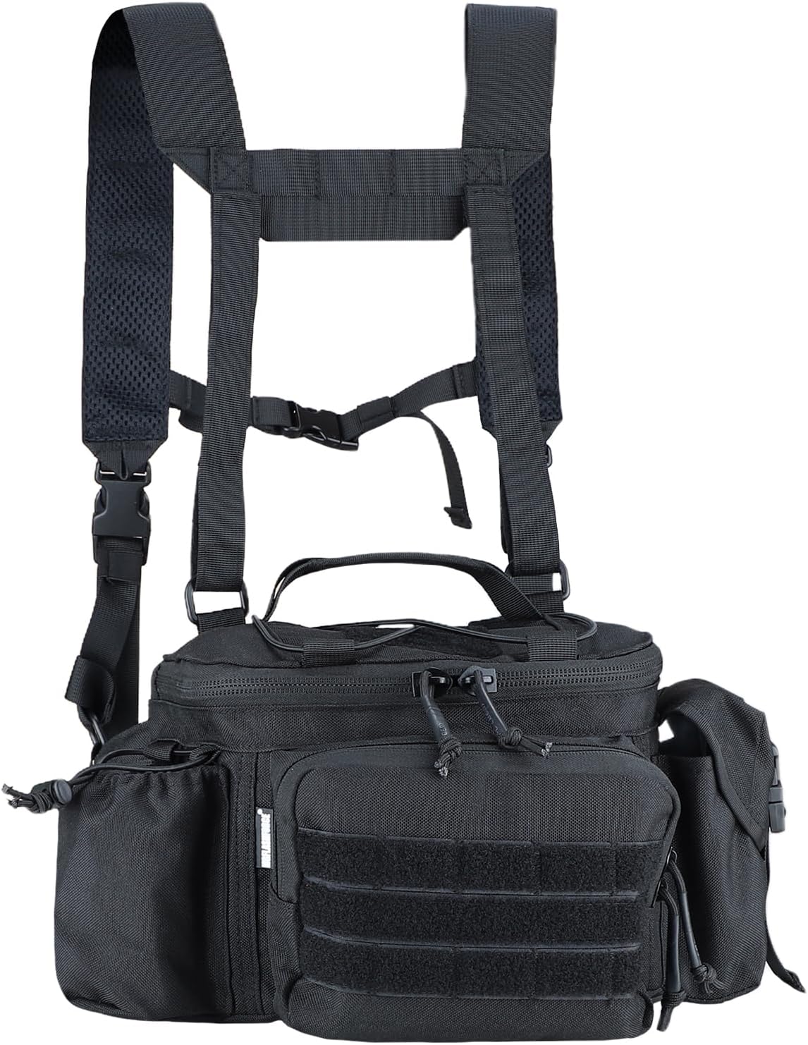 MGFLASHFORCE Cangurera táctica para hombre, bolsa de cintura Molle EDC para senderismo, pesca, escalada, correr, ciclismo, deportes al aire libre