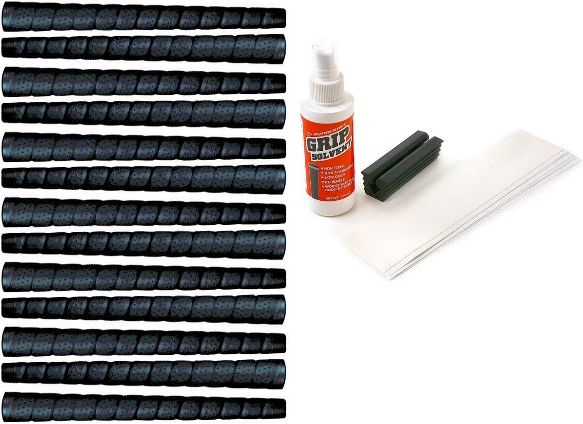 Tacki-Mac Perforated Tour Pro Jumbo Black Golf Grip Kit (13 Grips, Tape, Clamp)
