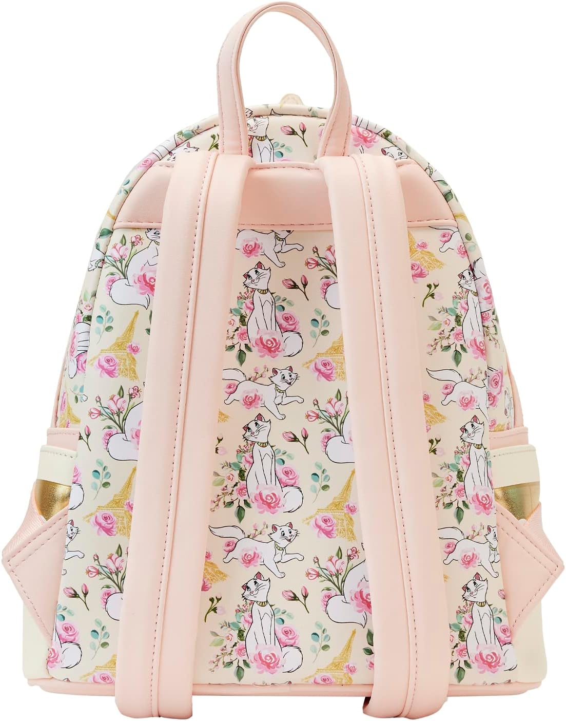 Loungefly Aristocats Duchess in Paris Floral AOP Double Strap Shoulder Bag - Image 3