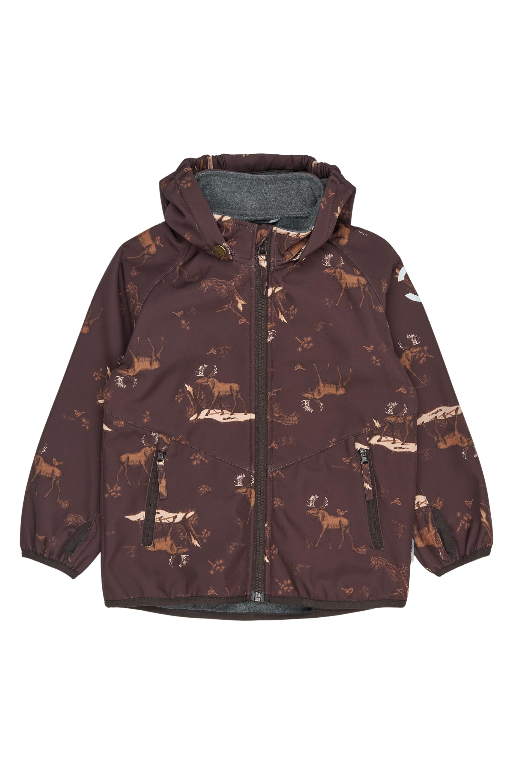 Mikk-line Veste softshell imperméable pour enfant - Taille 80-152 cm - Coupe-vent et respirante - Pour filles et garçons - Veste d'extérieur doublée en polaire avec réflecteurs