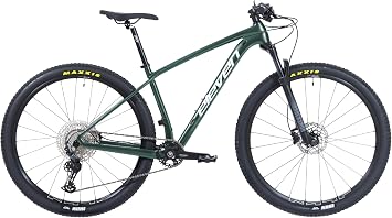 Skill 29" 12v Mountain Bike - Carbon Frame with Rockshox Judy TH 29 Boost Suspension and Shimano Hydraulic Disc Brakes - Size L - Bright Green