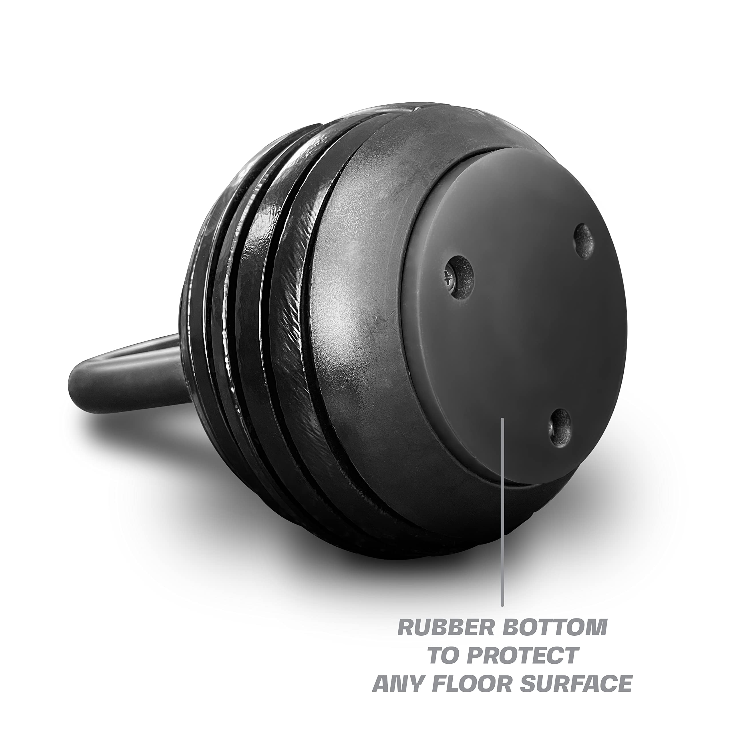 Tru Grit Fitness – Kettlebell regolabile – 9,1 kg – Attrezzatura per l'allenamento della forza a casa o in ufficio