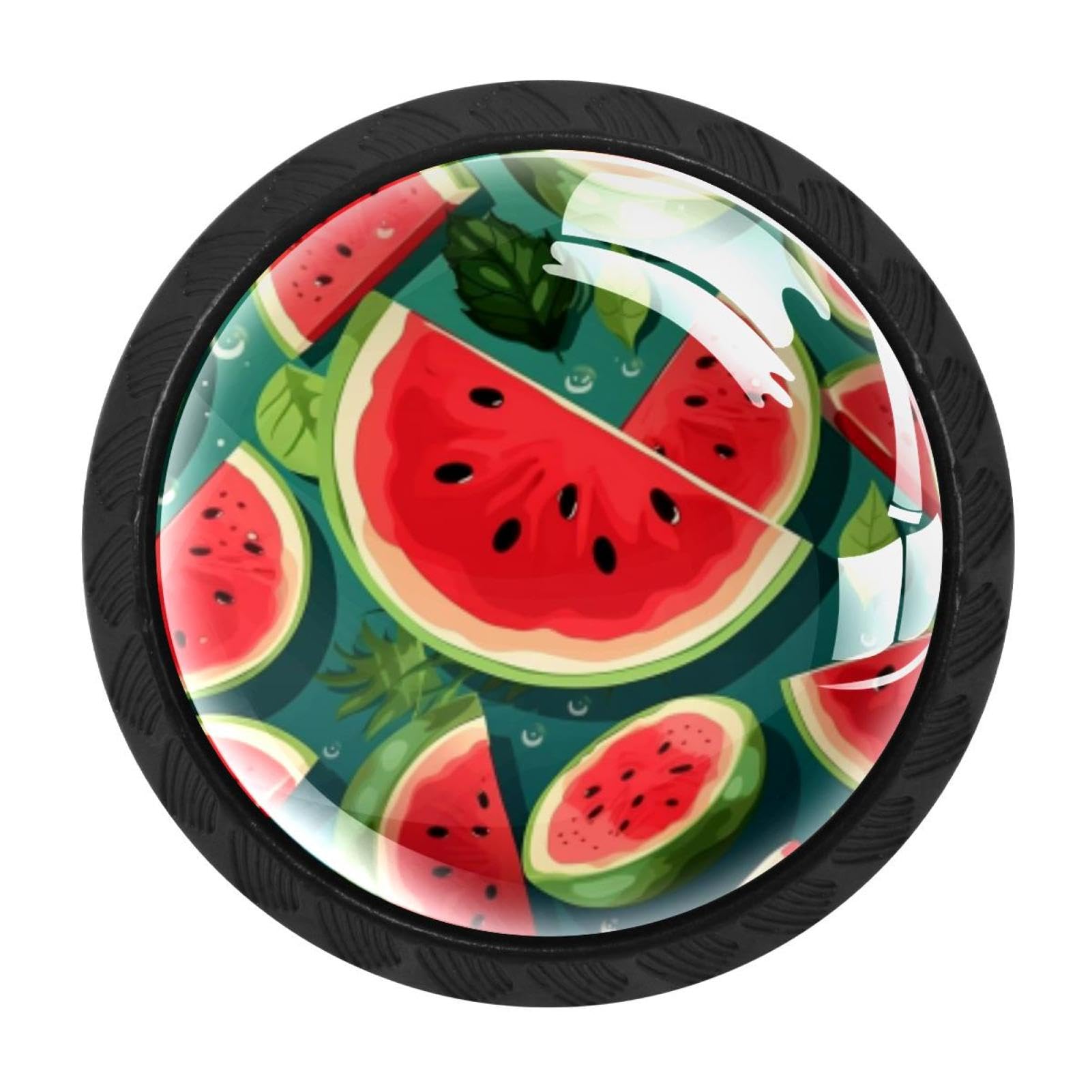 CHENZZZZ Watermelon Cabinet Knobs 4 Pieces Drawer Kitchen Cabinets Dresser Cupboard Wardrobe Unique Pulls Handles