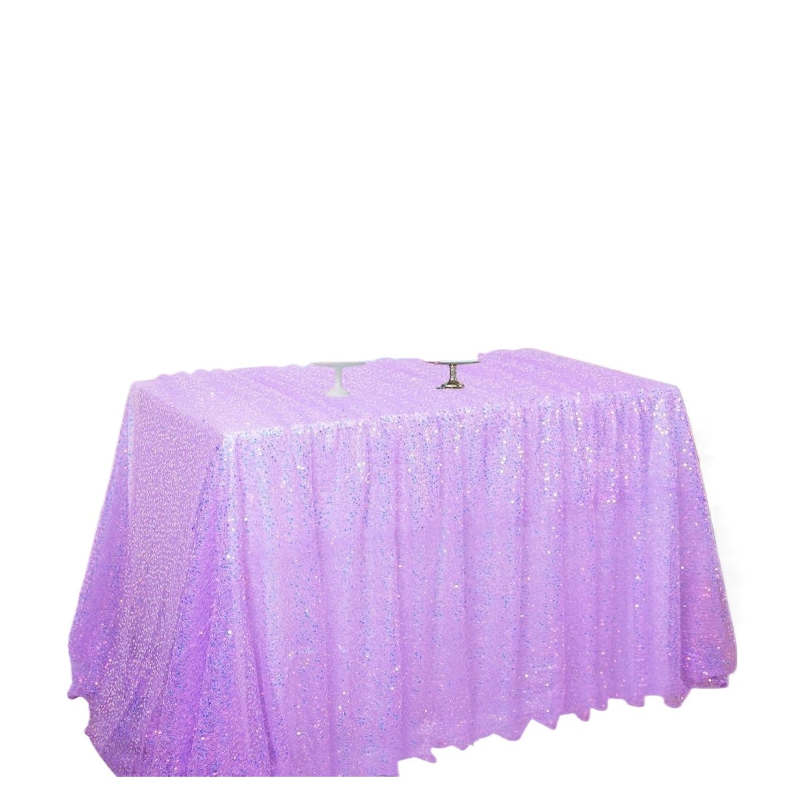 L6NqIAG Sequin Tablecloth Sequin Tablecloth Iridescent Table Cover Sparkly Cloth for Party Decorations(Purple,125x180cm)
