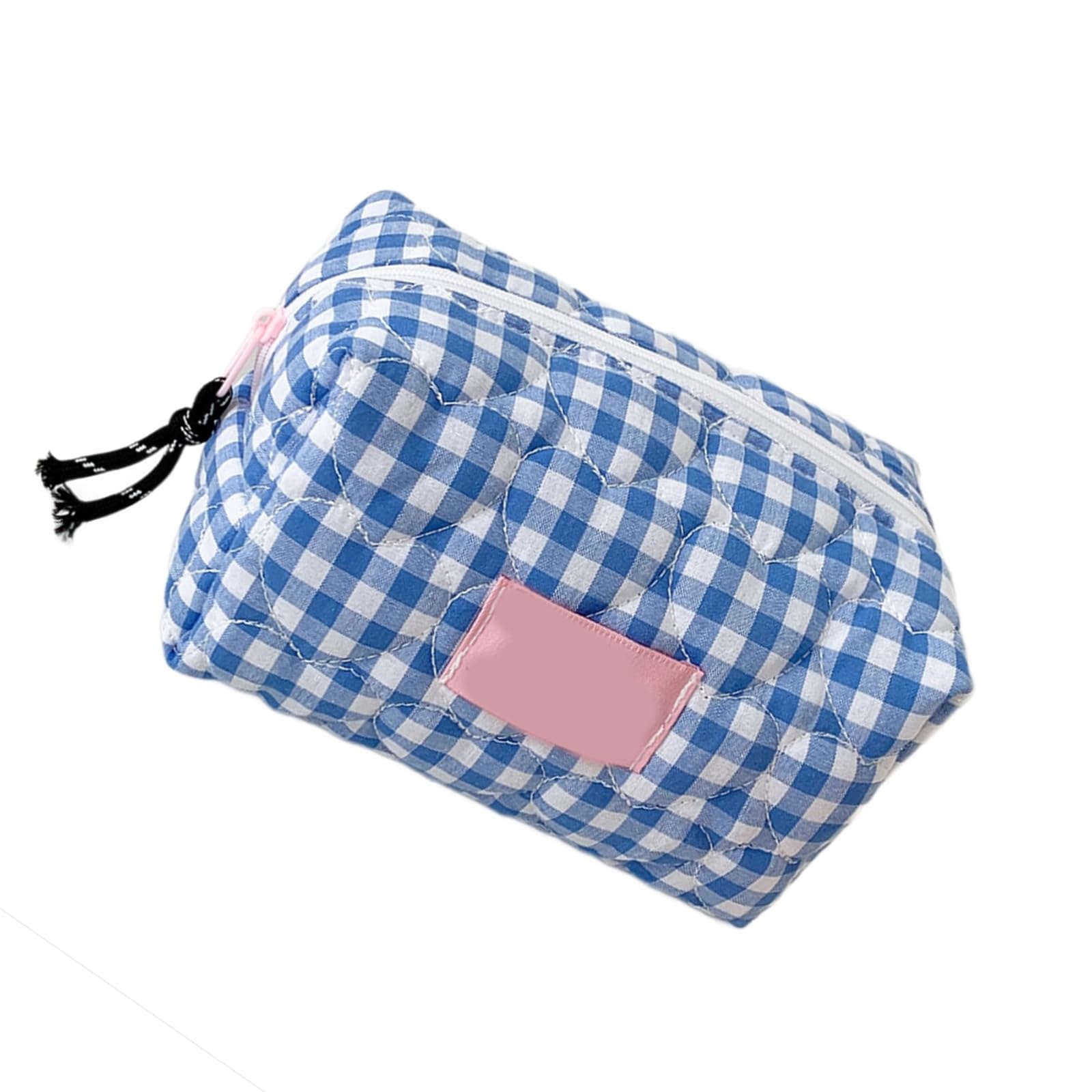 Whoasyst Multifunctional Heart Candy Checkered Cosmetic Storage Pouches Organizers for Makeup Skincare Travel Portable Bag Toiletry Bag