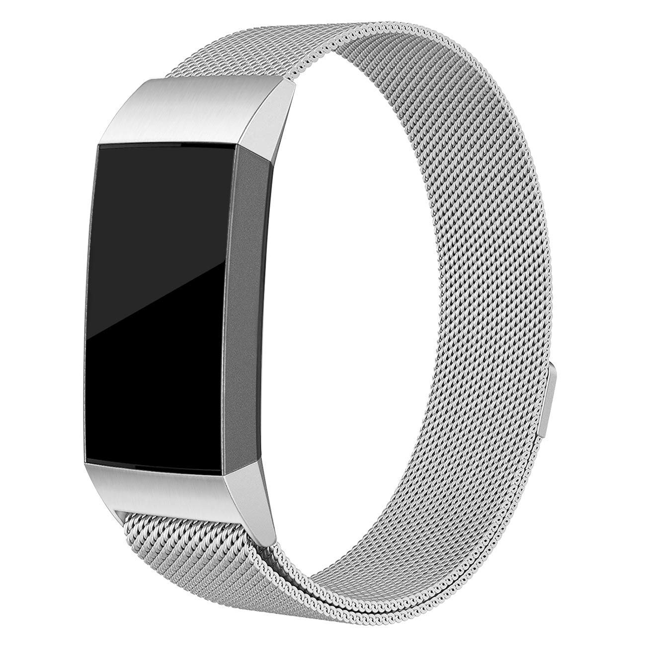 Bracelet Fitbit Charge 4 en métal inoxydable avec maillons réglables homme