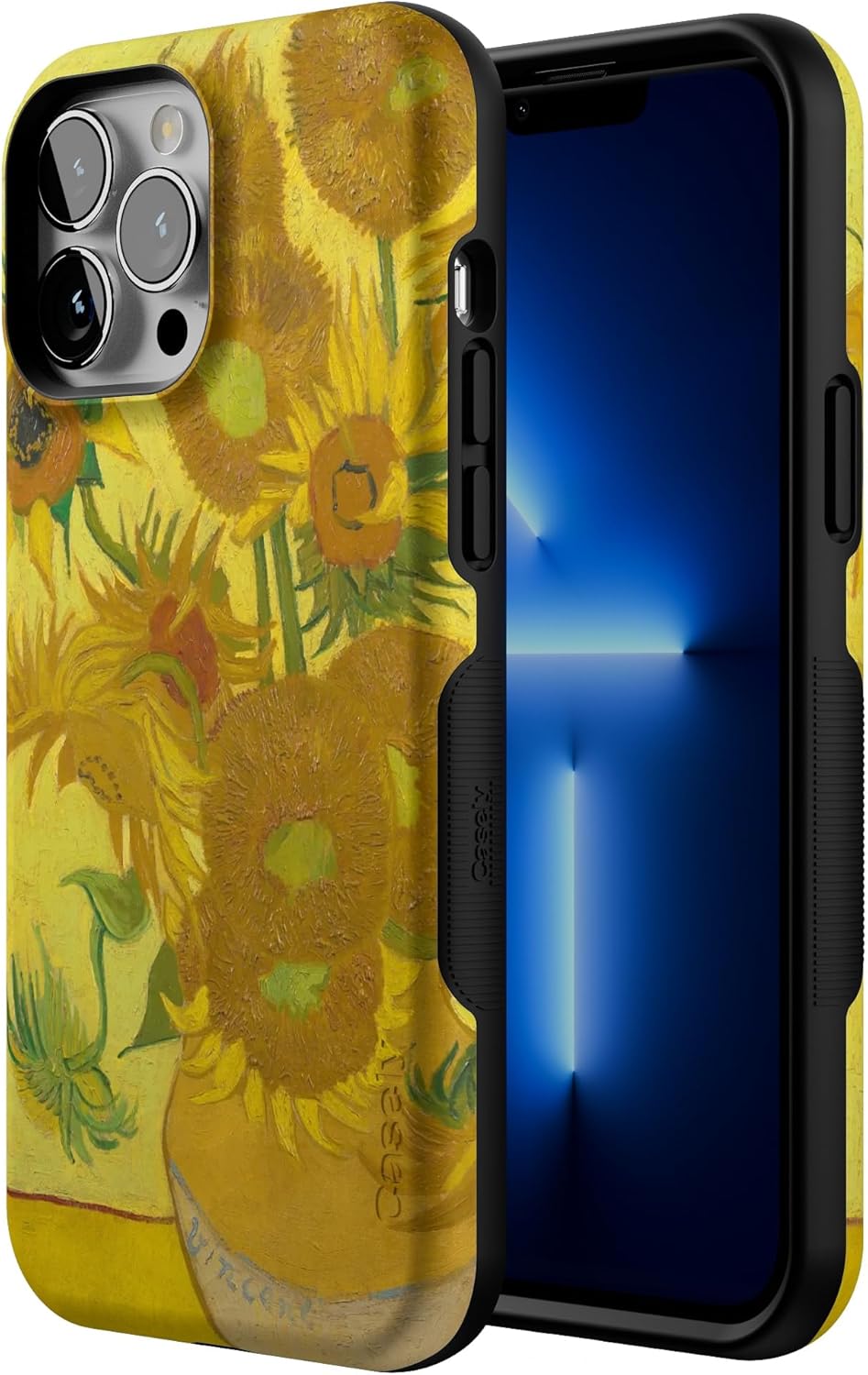 Casely iPhone 13 Pro Max Case | Van Gogh Sunflowers | Bold Protective Case Design | Compatible with MagSafe