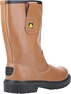 Amblers Safety Mens FS124 Water Resistant Pull on Safety Rigger Boot Tan Size UK 6 EU 39