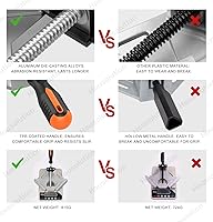 Vista 9 de Housolution Abrazadera de ángulo recto, [2 unidades] Abrazadera de esquina de aleación de aluminio de 90°, abrazaderas para carpintería mandíbula