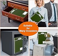 Vista 7 de Bolsa de seguridad para documentos con candado (5200℉), soporte para documentos de viaje de 15 x 11 pulgadas, bolsa ignífuga con cremallera