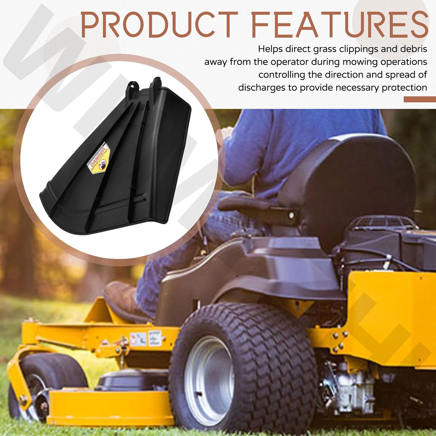 606930 Mower Discharge Deflector Chute Compatible with Hustler Raptor SD 54" & 60" and Big Dog Alpha MP Mowers