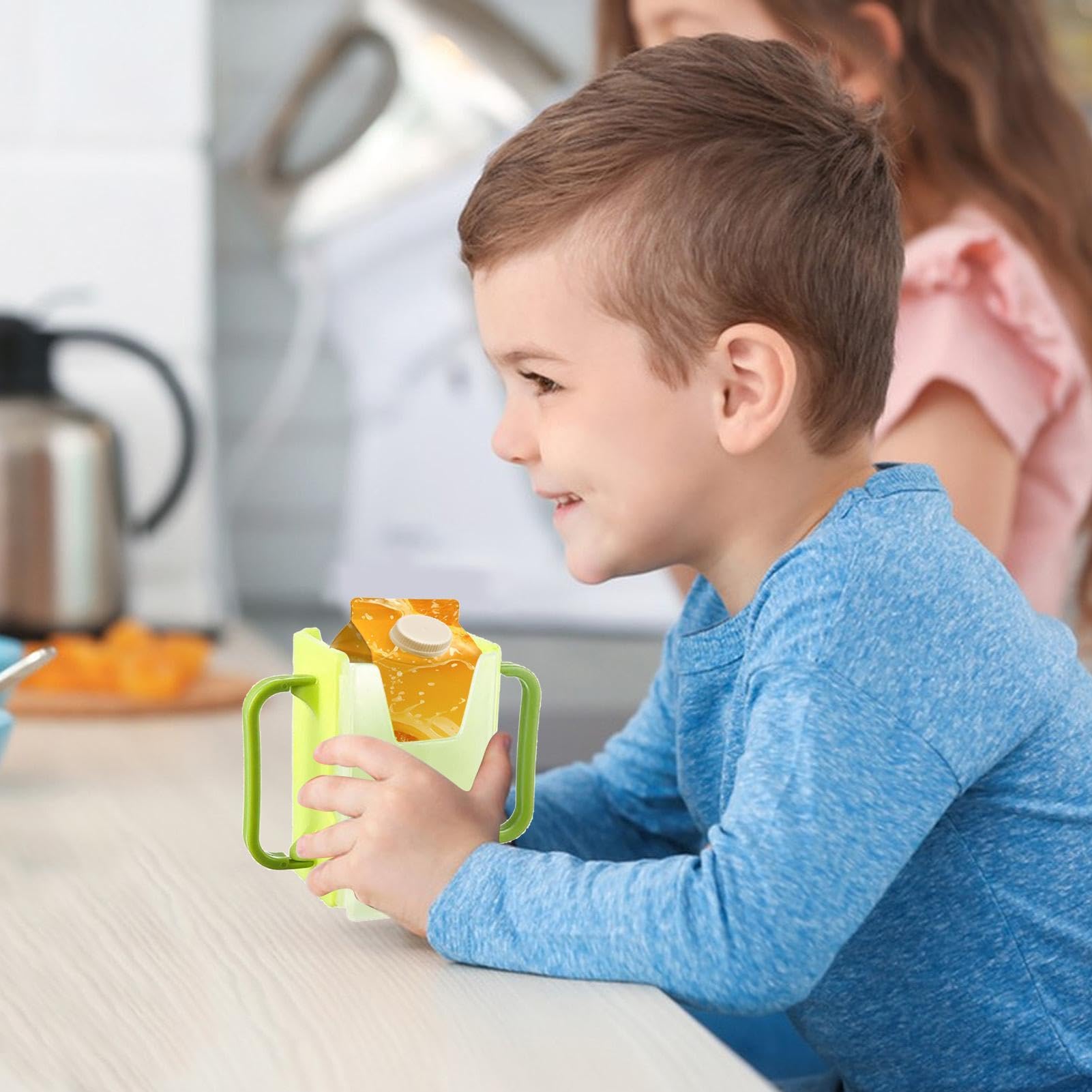 Melkkartonhouder, Melkdoos Pouch Houder - Knijpbestendige Zakhouder, Verstelbare en Draagbare Sapzakhouder voor Kinderen en Peuter Anulely
