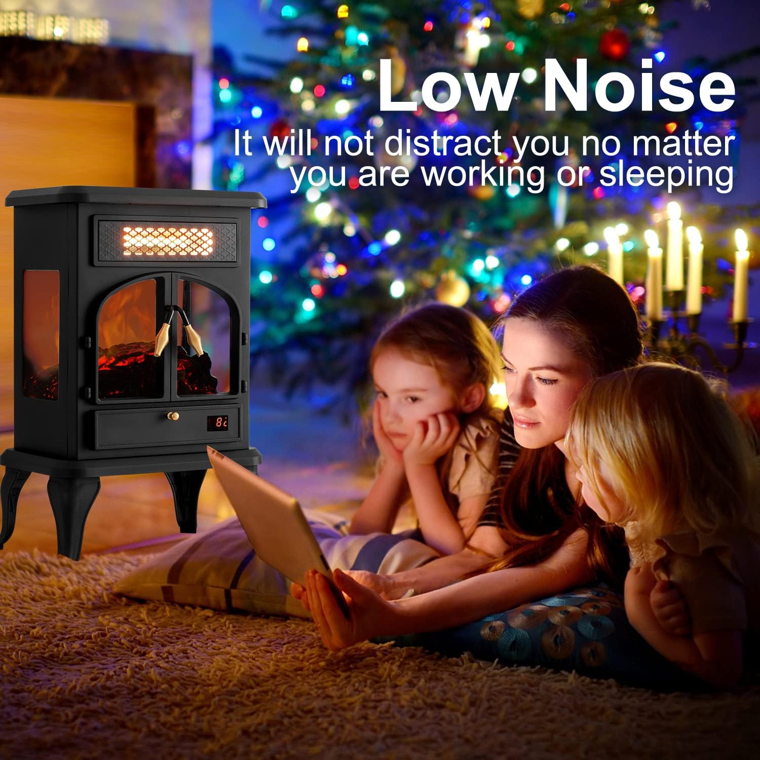 Buy Selectric Electric Fireplace Heater with Remote ,22.4 Freestanding