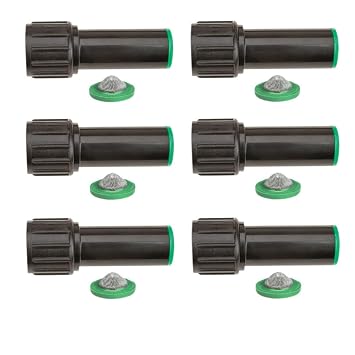 Raindrip 320G00UB 3/4" Hose Thread x 1/2" .620-.630 Compression Swivel Adaptor with Washer, 6 Pack