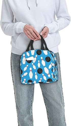 Miniatura 7 de VOOHDDY Bolsa de almuerzo con aislamiento de dibujos animados para hombres y mujeres, reutilizable, impermeable, portátil, hielera, térmica, para