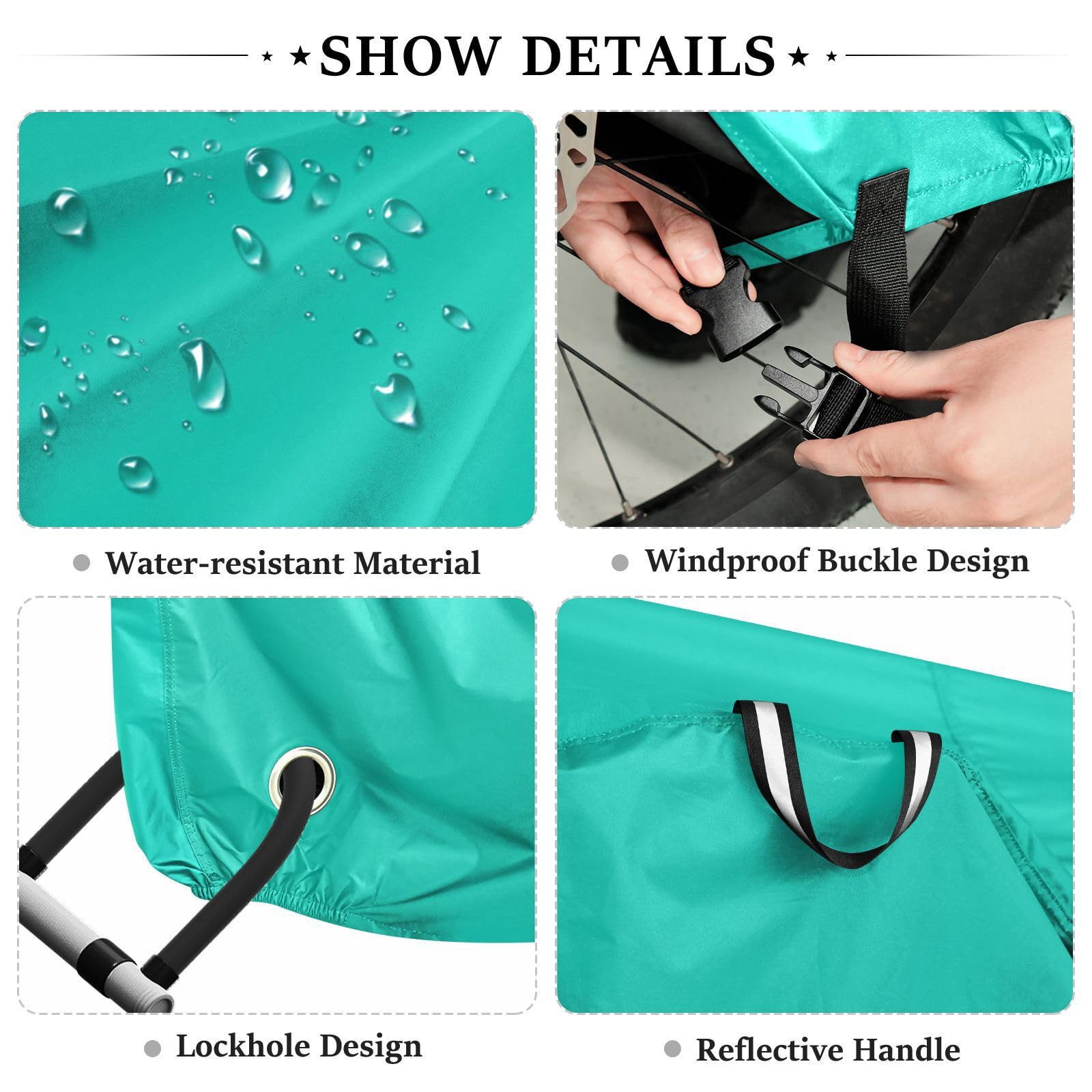 Copertura per bici da esterno verde blu resistente ai raggi UV per bici da strada accessori
