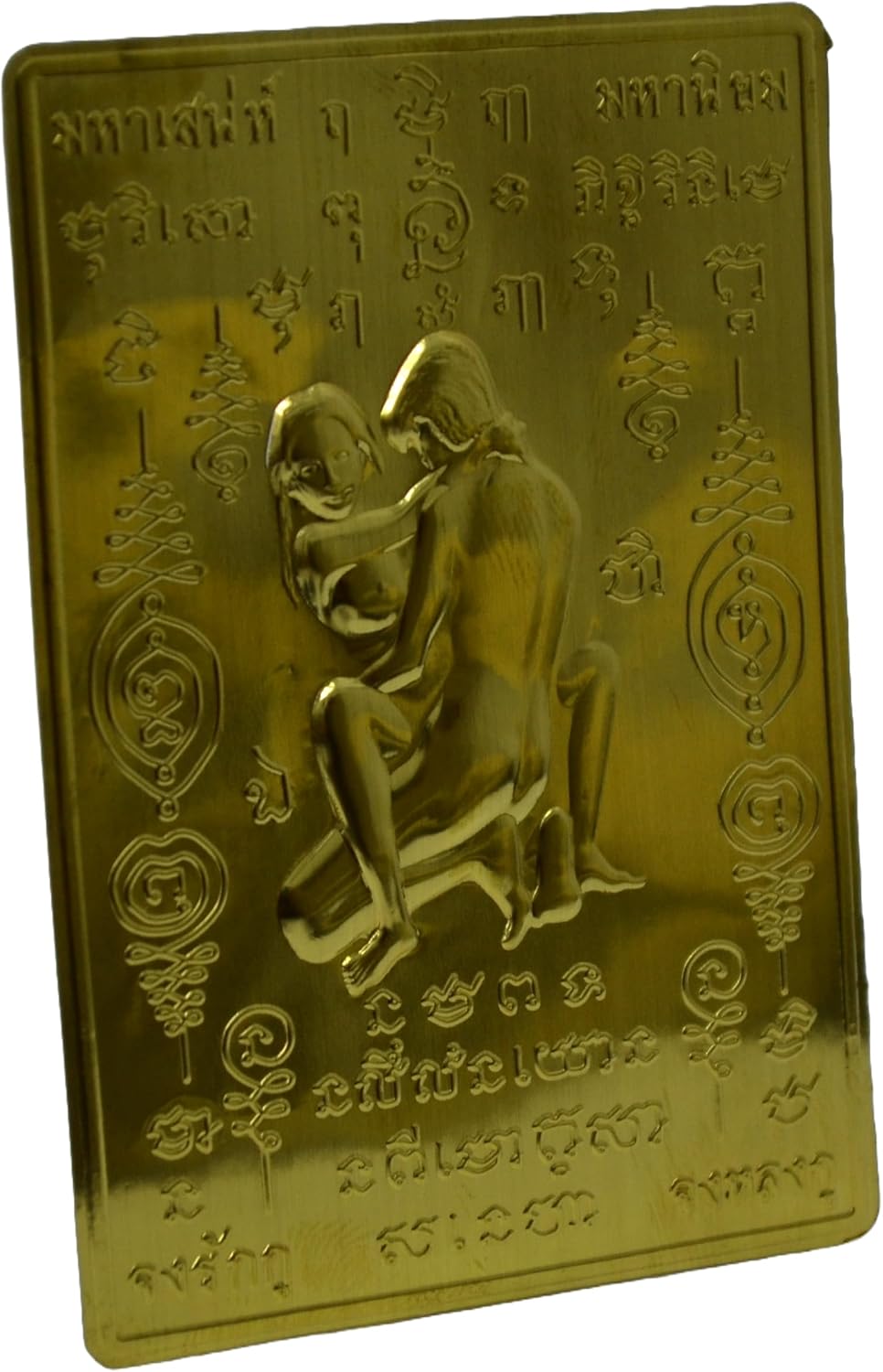in Khu Love Amulet Card – Thai Sacred Twin Love Charm for Attraction & Relationship Luck Magic Pendants