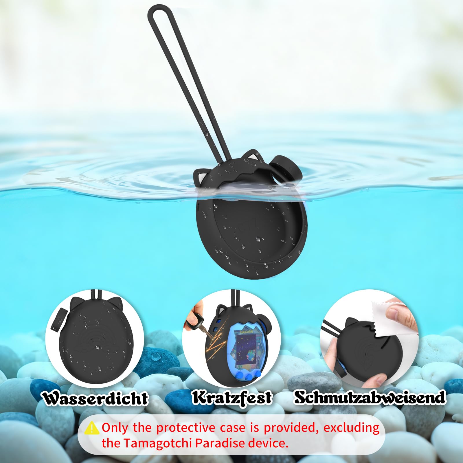 Funda De Silicona Para Tamagotchi Paradise Wonkzon Aqua Blu Funda De Silicona Para Tamagotchi Paradise Wonkzon Aqua Blu