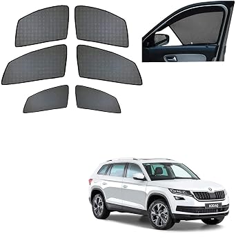 Kozdiko Half Magnetic Car Sunshades Curtain (2 Half,2 Non-Half) for Skoda Kodiaq