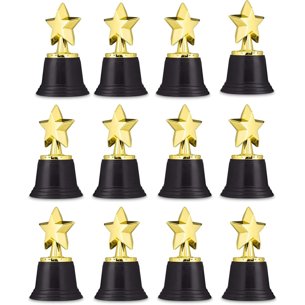 3/mo Finance Neliblu Star Gold Award Trophies 4.5" Gold Star Trophy