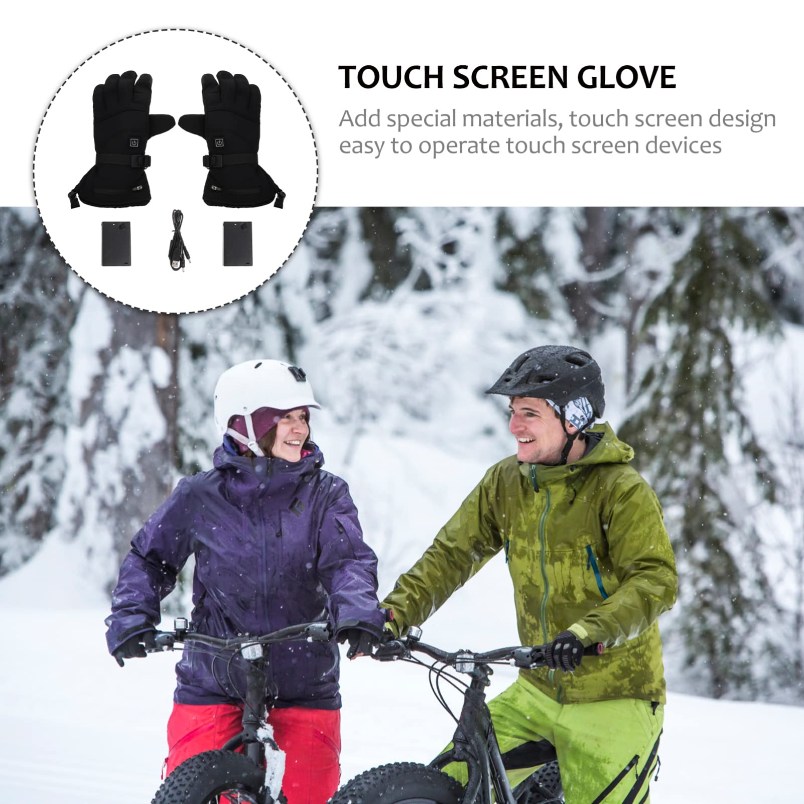 Happyyami Guanti Antivento Invernali Guanti Touch Screen Impermeabili Caldi per Esterni Donna Invernali Termici Uomo Leggeri