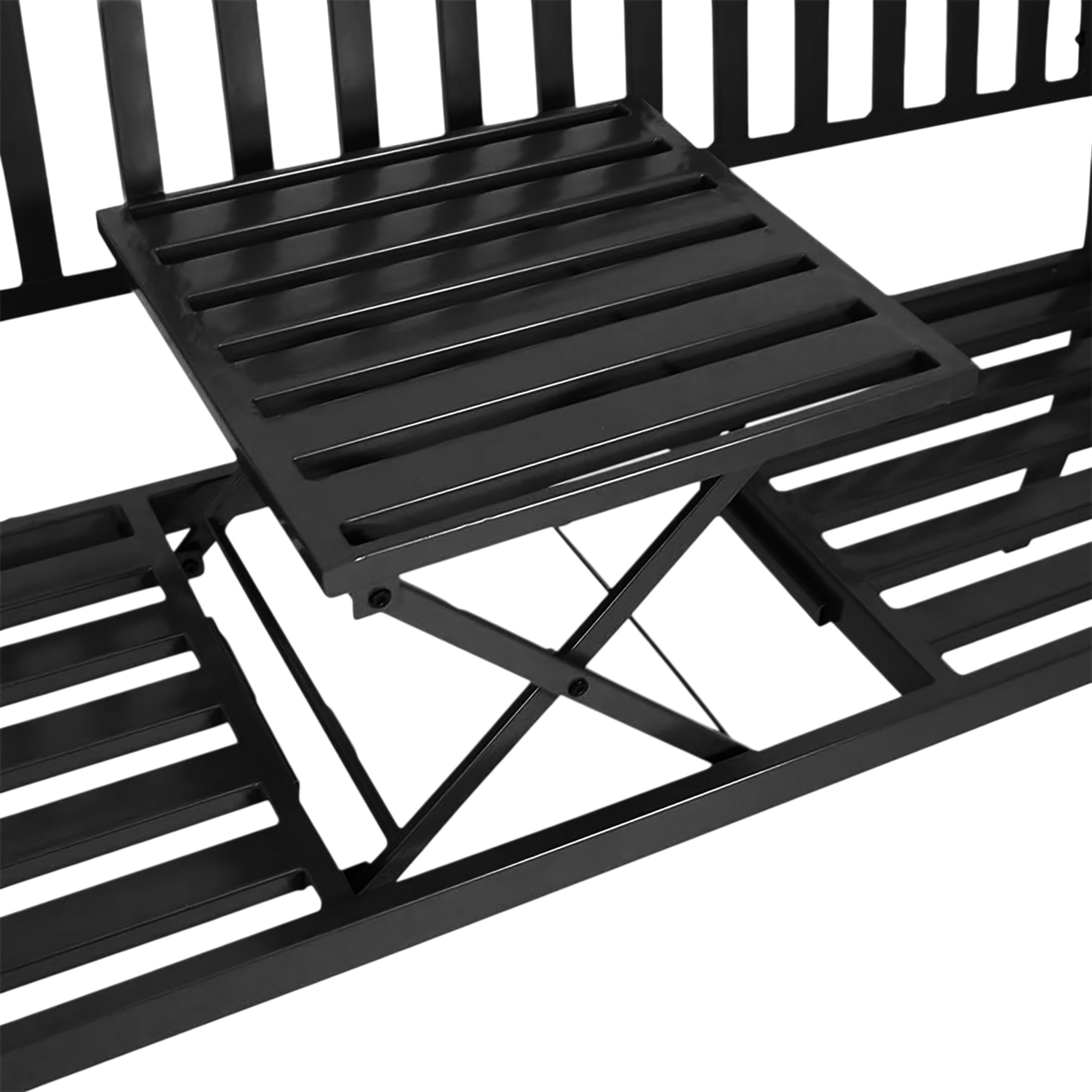 Relaxdays Tuinbank met klaptafeltje - 150 cm breed