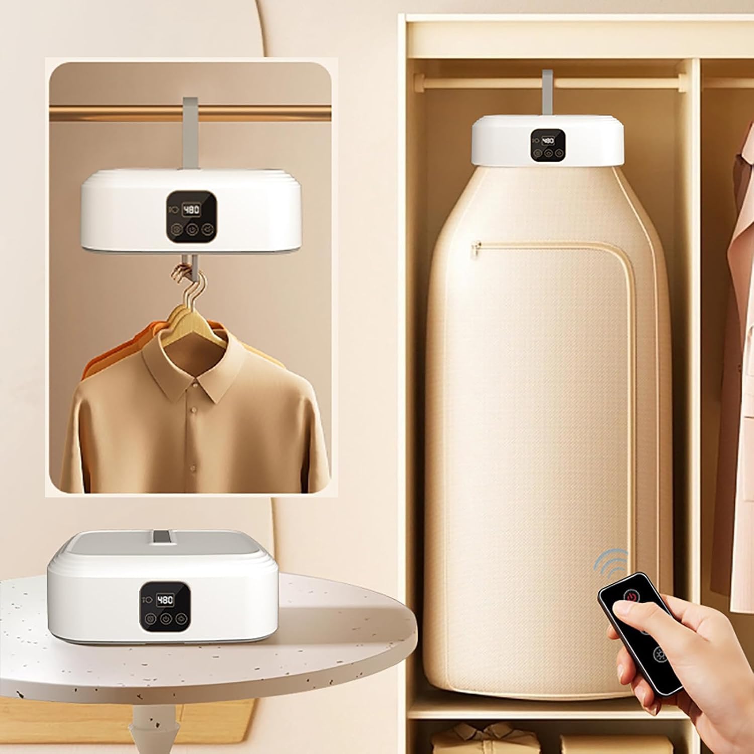 Foldable Electric Clothes Dryer with Hot Air Drying Technology | Portable Laundry Dryer for 7-8 Clothes | Constant Heating,Compact Indoor Dryer for Jeans,T-Shirts, Towels,Undergarments & Baby Clothes-image-21