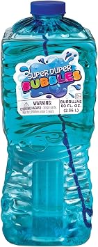 Assorted Colorful Super Duper Bubbles - 80 oz. (Pack of 1)- Ultimate Bubble Solution - Perfect for Outdoor Fun, Parties & Events