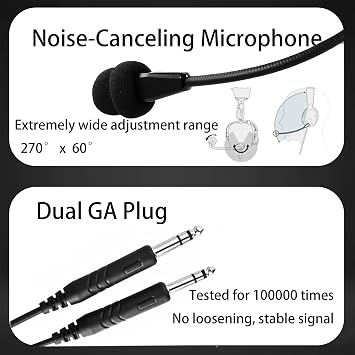 Alpha Lite Aviation Headset - Reliable & Durable Pilot Headset for Student Pilots, 16.7oz Light&Comfort, GA Plug, Ideal First for Flight Training & Back-Up Use